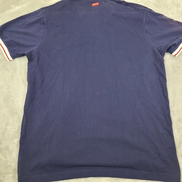 Beverly Hills Polo Club Navy Regular Fit Cotton Polo T-Shirt Size 2XL - Picture 10 of 10